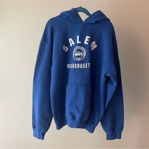 Salem Classic Gildan Hoodie Sweatshirt Size Small Unisex Blue Color